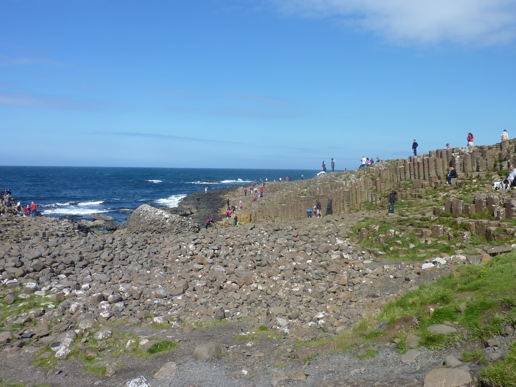 Basalt columns at the Giant's Causeway, used as a northern Ireland route image.