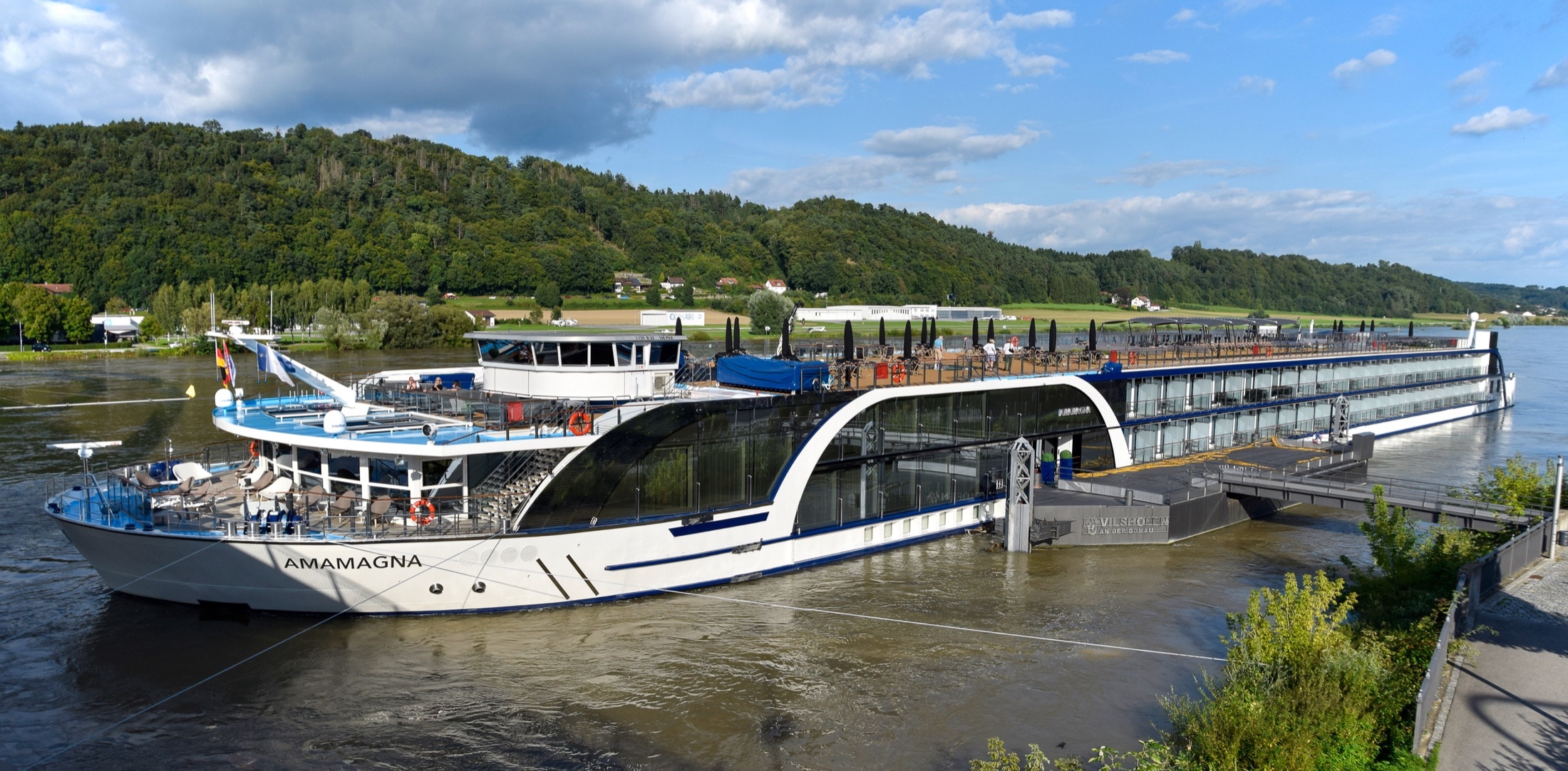 AmaMagna river cruise ship on the Danube.