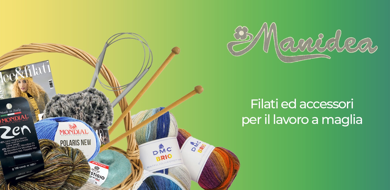 Yarn from Manidea Filati in Naples.
