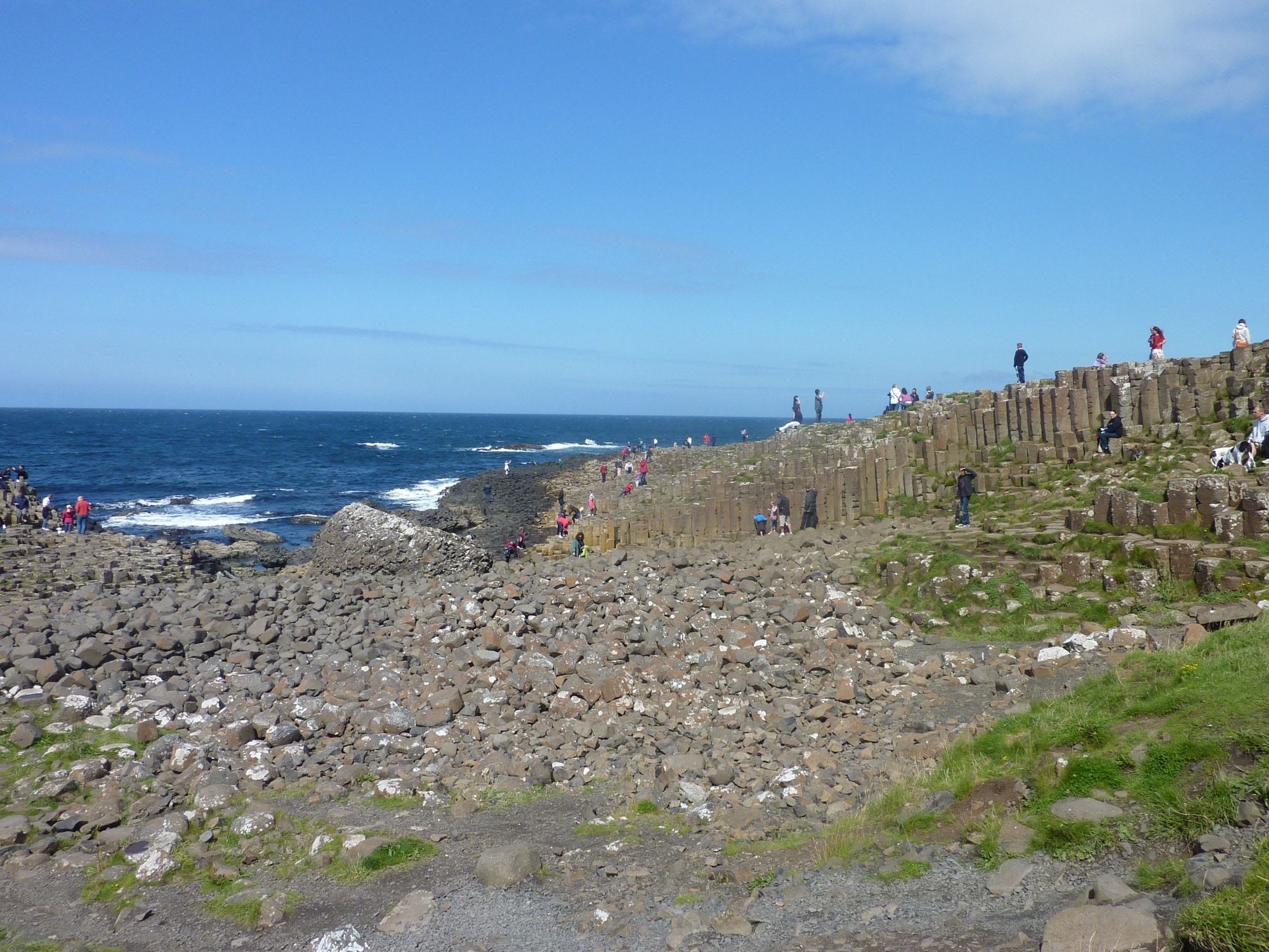 Basalt columns at the Giant's Causeway in Northern Ireland.
