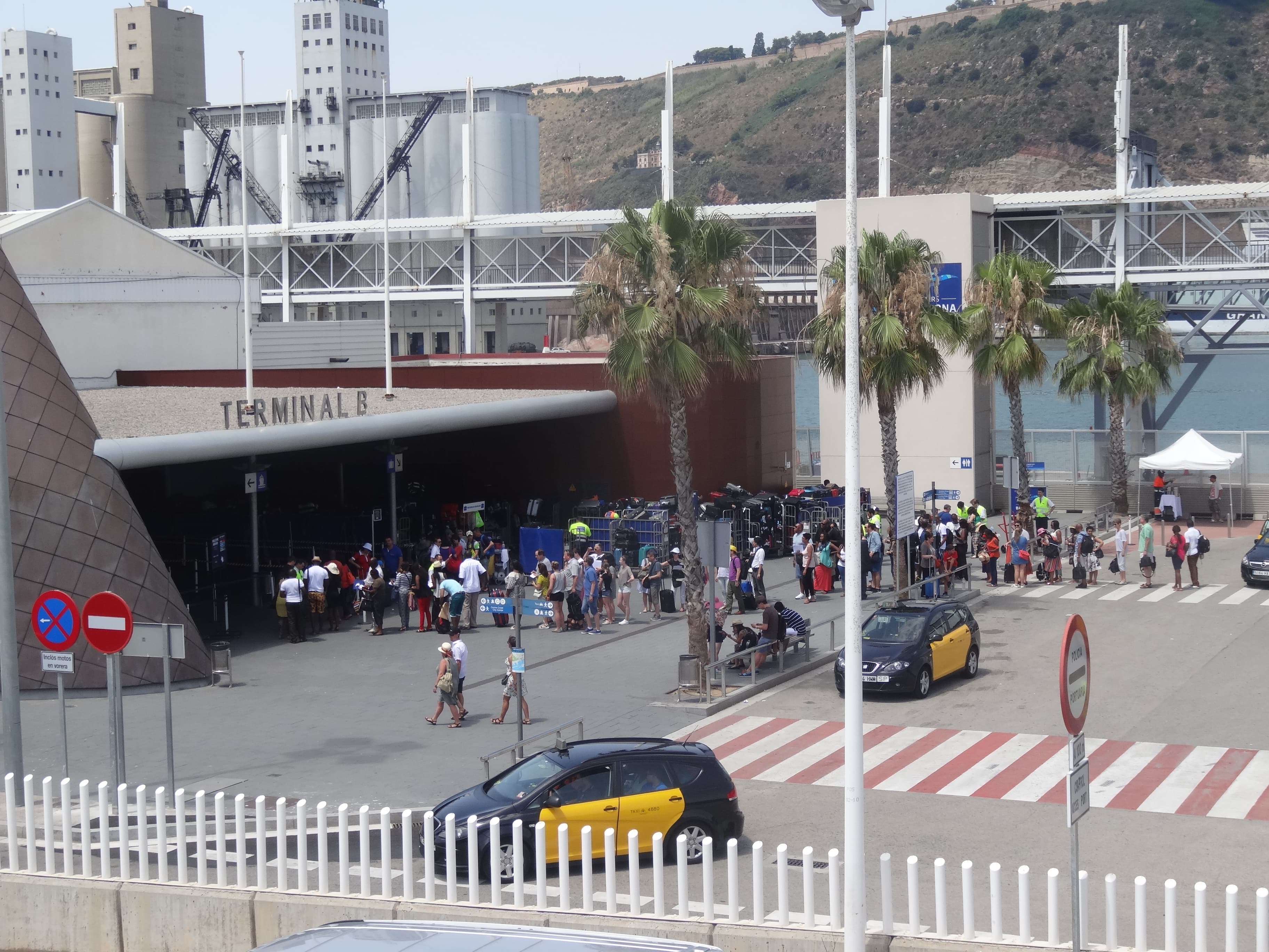 Moll Adossat cruise terminal in Barcelona.
