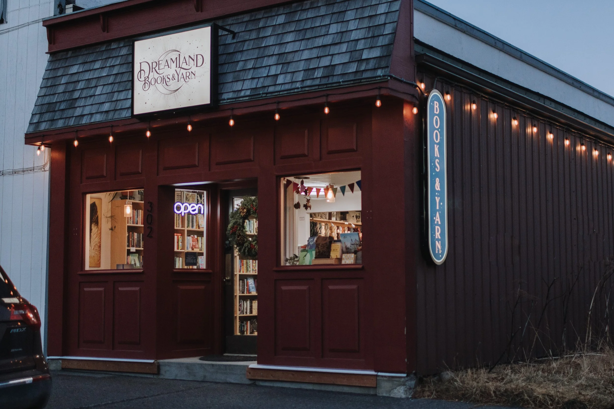 Interior image from Dreamland Books and Yarn.