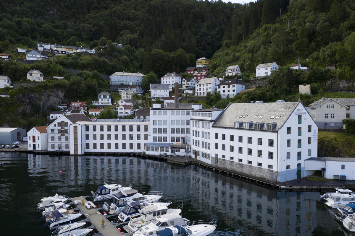 Textile Industry Museum by the sea outside Bergen.